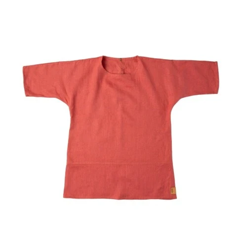 MamaKo sukienka z lnu dla dziewczynki kimono gladka sukienka dziecięca z lnu sukienka z lnu dla dziewczynki sukienka z długim rękawem dla dziewczynki.webp