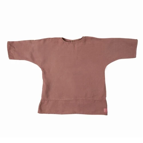 MamaKo sukienka z lnu dla dziewczynki kimono gladka sukienka dziecięca z lnu sukienka z lnu dla dziewczynki sukienka z długim rękawem dla dziewczynki.webp